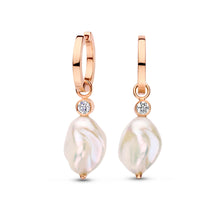 Load image into Gallery viewer, Single Keshi Pearl Gold Earring