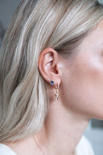 Load image into Gallery viewer, Manyara Tanzanite diamond Earring