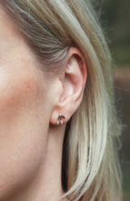 Load image into Gallery viewer, Single Diamond Cherry Stud Earring
