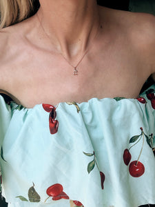 Diamond Cherry Necklace