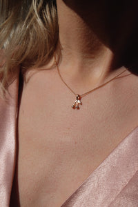 Diamond Cherry Necklace