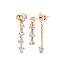 Load image into Gallery viewer, DewDrops Multi Diamond Earrings