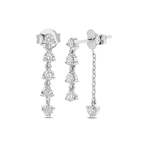 DewDrops Multi Diamond Earrings