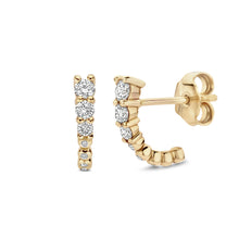 Load image into Gallery viewer, Cascading diamond earrings