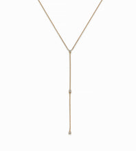 Load image into Gallery viewer, DewDrops Diamond Lariat Necklace