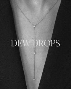 DewDrops Diamond Lariat Necklace