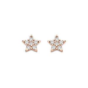 Tiny Star diamond earring