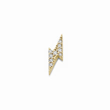 Load image into Gallery viewer, Lightning Bolt diamond earring