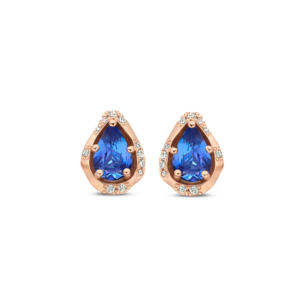 Manyara Tanzanite diamond Earring