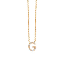 Load image into Gallery viewer, Valkiers Diamond Letter Necklace