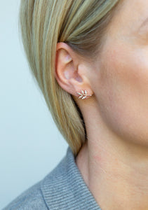 Single Athens Leaf earring