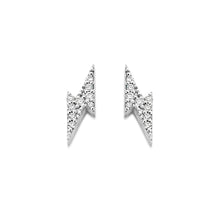 Load image into Gallery viewer, Lightning Bolt diamond earring